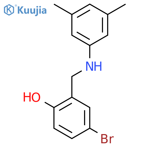 4-bromo-2-{[(3,5-dimethylphenyl)amino]methyl}phenol structure