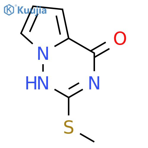 2-(Methylthio)pyrrolo2,1-f1,2,4triazin-4(1H)-one structure