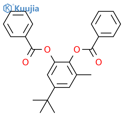 5-(tert-Butyl)-3-methyl-1,2-phenylene dibenzoate structure