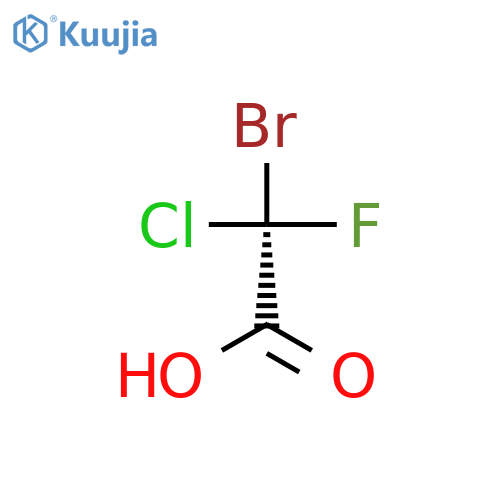 Acetic acid, bromochlorofluoro-, (2S)- structure