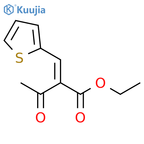 Butanoic acid, 3-oxo-2-(2-thienylmethylene)-, ethyl ester, (Z)- structure