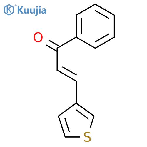 2-Propen-1-one, 1-phenyl-3-(3-thienyl)-, (2E)- structure