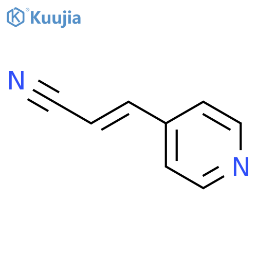 (2E)-3-(4-pyridinyl)-2-Propenenitrile structure