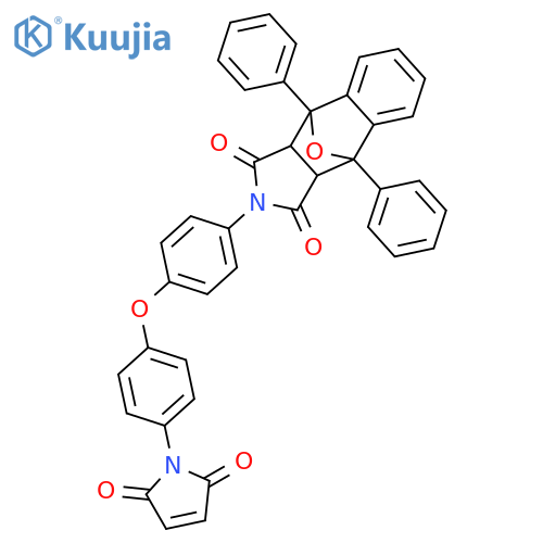 4,9-epoxy-1h-benz[f]isoindole-1,3(2h)-dione, 2-[4-[4-(2,5-dihydro-2,5-dioxo-1h-pyrrol-1-yl)phenoxy]phenyl]-3a,4,9,9a-tetrahydro-4,9-diphenyl- structure