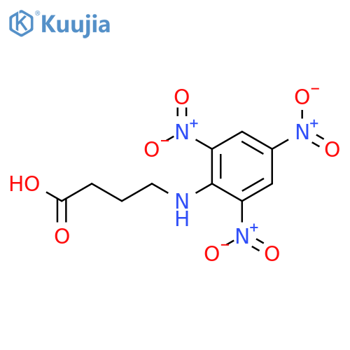 Butanoic acid, 4-[(2,4,6-trinitrophenyl)amino]- structure