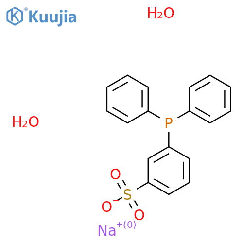 Sodium 3-(diphenylphosphanyl)benzenesulfonate dihydrate structure