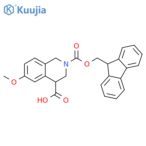 2-Fmoc-6-methoxy-1,2,3,4-tetrahydroisoquinoline-4-carboxylic acid structure