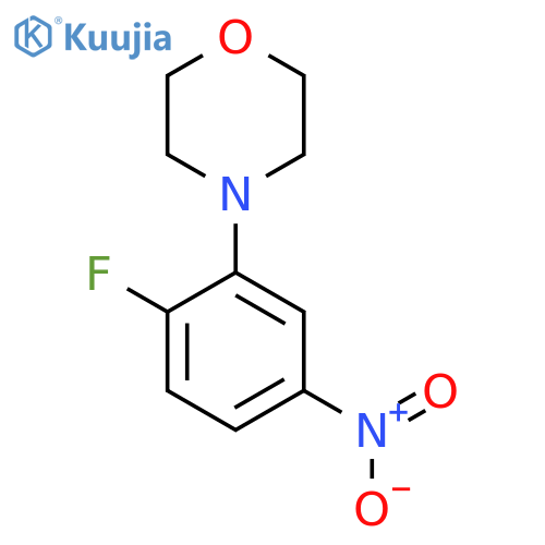 4-(2-Fluoro-5-nitrophenyl)morpholine structure