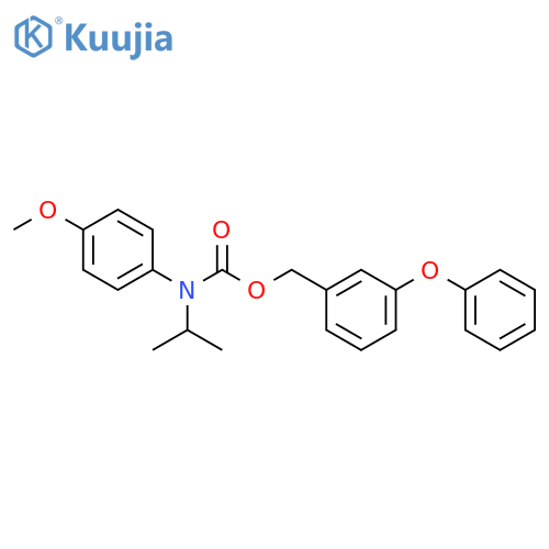 Carbamic acid,(4-methoxyphenyl)(1-methylethyl)-, (3-phenoxyphenyl)methyl ester (9CI) structure
