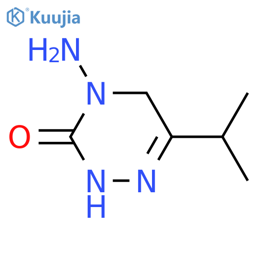 1,2,4-Triazin-3(2H)-one,4-amino-4,5-dihydro-6-(1-methylethyl)- structure