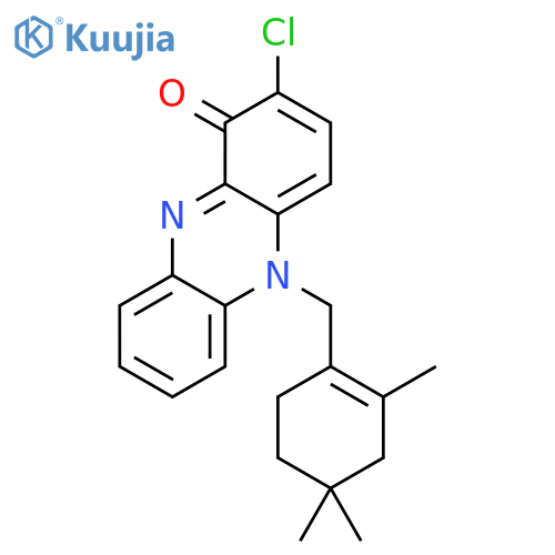 1(5H)-Phenazinone,2-chloro-5-[(2,4,4-trimethyl-1-cyclohexen-1-yl)methyl]- structure