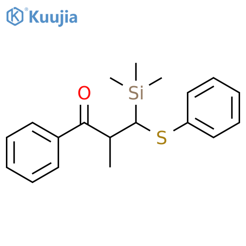 1-Propanone, 2-methyl-1-phenyl-3-(phenylthio)-3-(trimethylsilyl)- structure