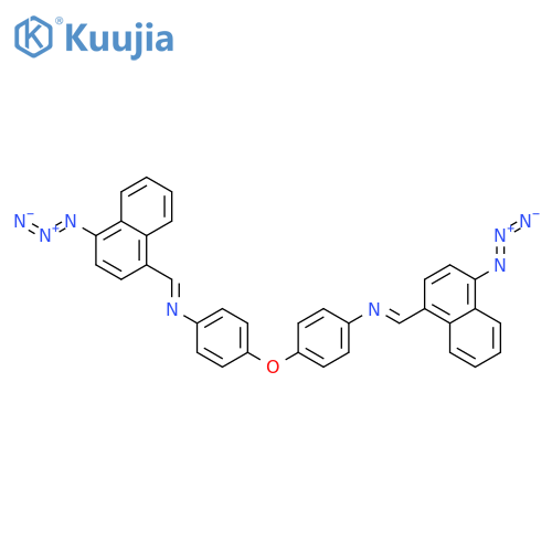 BENZENAMINE, 4,4'-OXYBIS[N-[(4-AZIDO-1-NAPHTHALENYL)METHYLENE]- structure