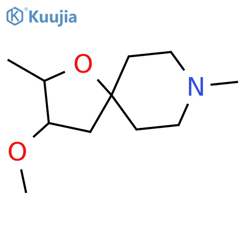 1-Oxa-8-azaspiro[4.5]decane, 3-methoxy-2,8-dimethyl- structure