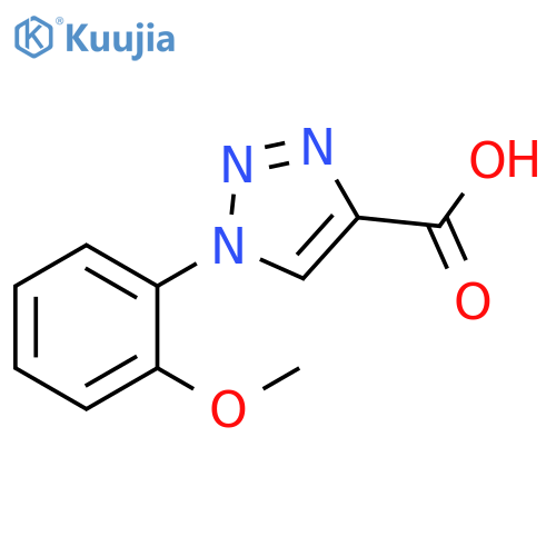 1-(2-methoxyphenyl)-1H-1,2,3-triazole-4-carboxylic acid structure