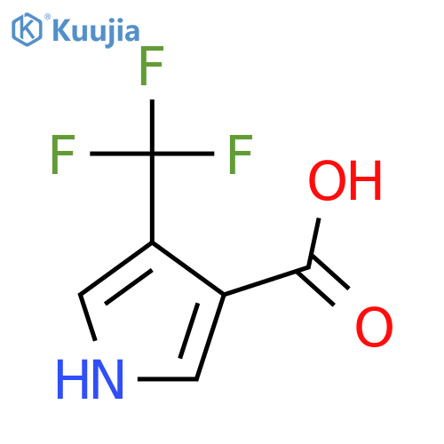 4-(trifluoromethyl)-1H-Pyrrole-3-carboxylic acid structure