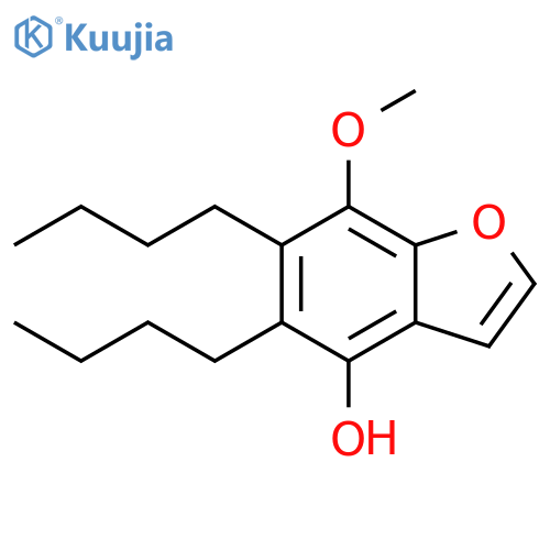 4-Benzofuranol,5,6-dibutyl-7-methoxy- structure