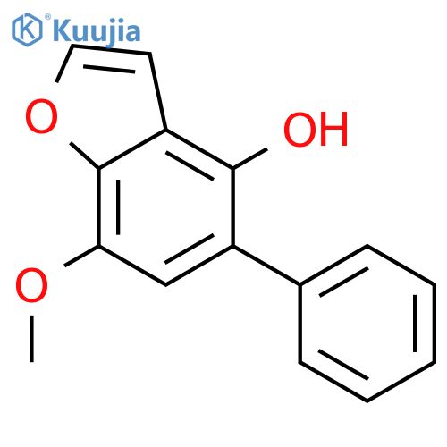 4-Benzofuranol,7-methoxy-5-phenyl- structure