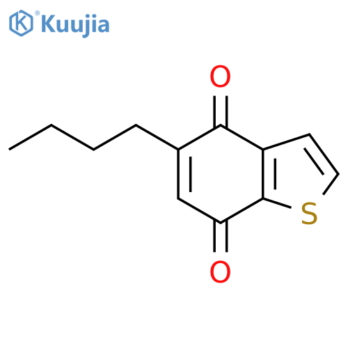 Benzo[b]thiophene-4,7-dione,5-butyl- structure