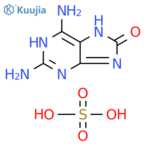2,6-Diamino-8-purinol hemisulfate monohydrate structure