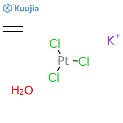 Platinate(1-),trichloro(h2-ethene)-, potassium, hydrate(9CI) structure