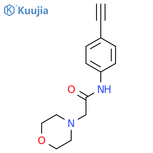 4-Morpholineacetamide, N-(4-ethynylphenyl)- structure