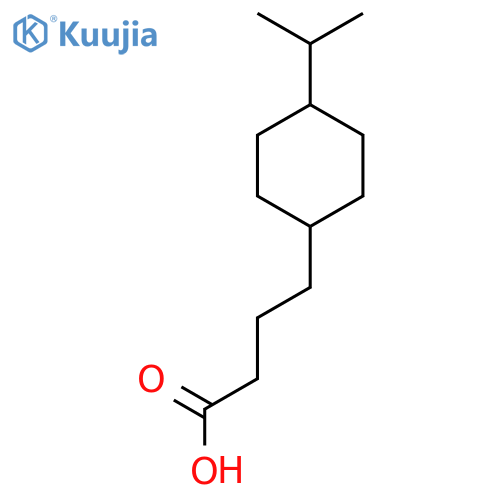 4-4-(propan-2-yl)cyclohexylbutanoic acid structure