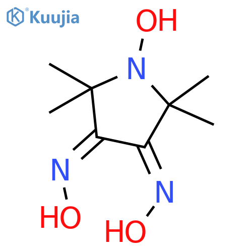 1-Pyrrolidinyloxy, 3,4-bis(hydroxyimino)-2,2,5,5-tetramethyl- structure
