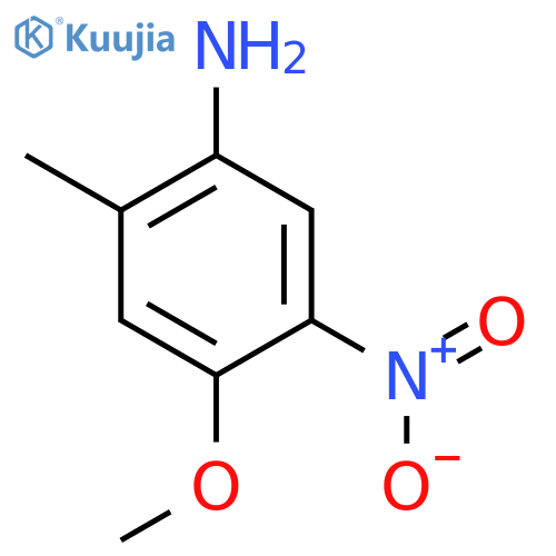 Benzenamine, 4-methoxy-2-methyl-5-nitro- structure