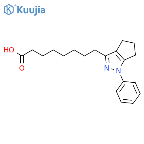 3-Cyclopentapyrazoleoctanoic acid, 1,4,5,6-tetrahydro-1-phenyl- structure