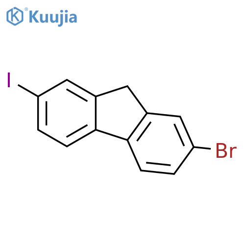 2-Bromo-7-iodo-9H-fluorene structure