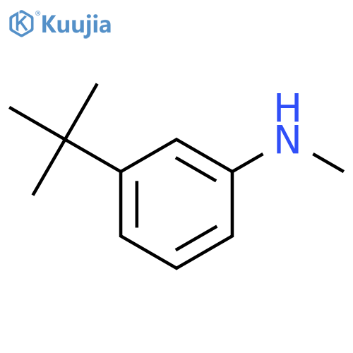 3-tert-butyl-N-methylaniline structure