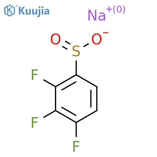 2,3,4-Trifluorobenzenesulfinic acid sodium salt structure