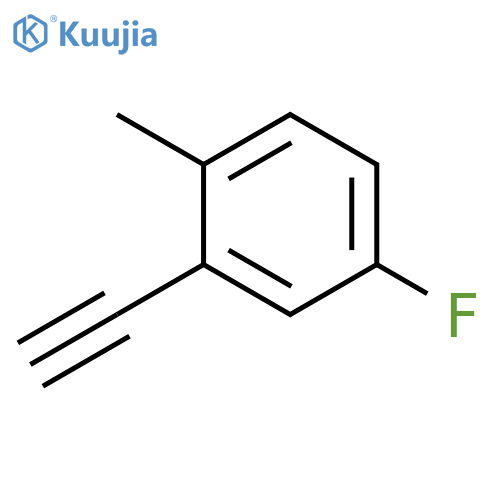 2-ethynyl-4-fluoro-1-methylbenzene structure