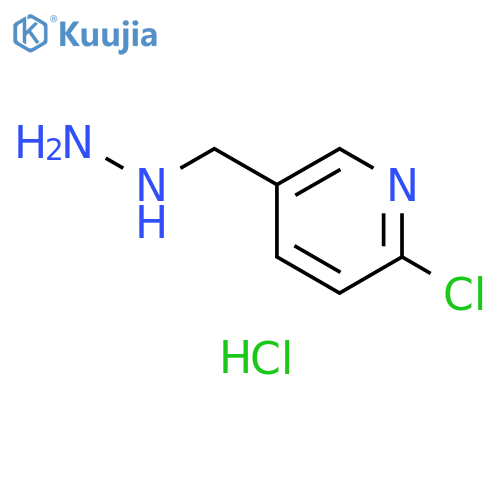 2-chloro-5-(hydrazinylmethyl)pyridine hydrochloride structure