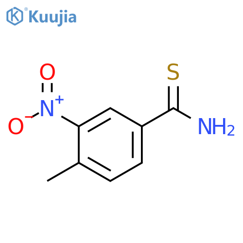 4-methyl-3-nitrobenzene-1-carbothioamide structure