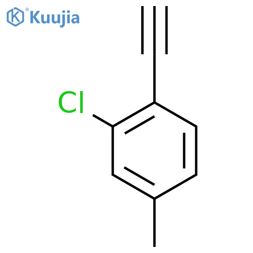 2-chloro-1-ethynyl-4-methylbenzene structure