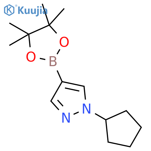 1-Cyclopentyl-4-(4,4,5,5-tetramethyl-1,3,2-dioxaborolan-2-yl)-1H-pyrazole structure