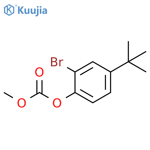 2-Bromo-4-(1,1-dimethylethyl)phenyl Methyl Ester Carbonic Acid structure