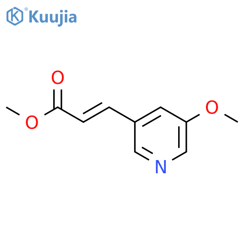 methyl (E)-3-(5-methoxypyridin-3-yl)prop-2-enoate structure