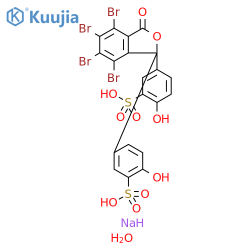 Sulfobromophthalein disodium salt hydrate structure