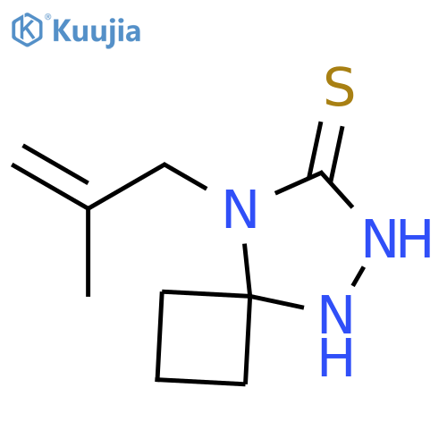 5,6,8-Triazaspiro[3.4]octane-7-thione, 8-(2-methyl-2-propenyl)- structure