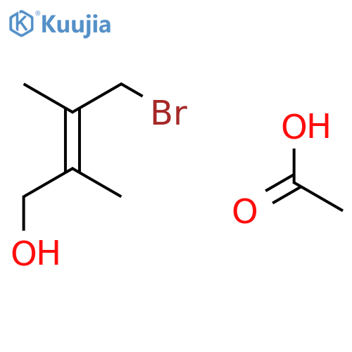 2-Buten-1-ol, 4-bromo-2,3-dimethyl-, acetate structure
