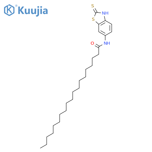 Nonadecanamide, N-(2,3-dihydro-2-thioxo-6-benzothiazolyl)- structure