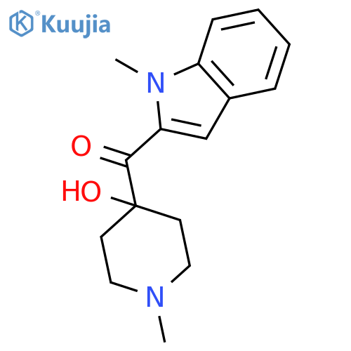 Methanone, (4-hydroxy-1-methyl-4-piperidinyl)(1-methyl-1H-indol-2-yl)- structure