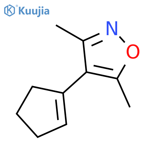 Isoxazole,4-(1-cyclopenten-1-yl)-3,5-dimethyl- structure