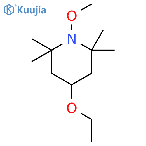 Piperidine,4-ethoxy-1-methoxy-2,2,6,6-tetramethyl- structure