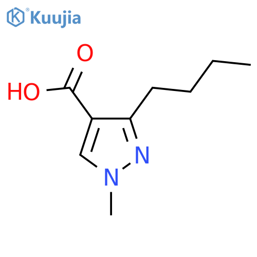 3-butyl-1-methyl-pyrazole-4-carboxylic acid structure