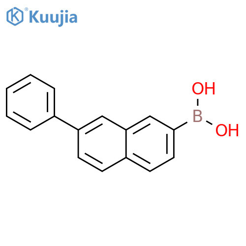 (7-phenylnaphthalen-2-yl)boronic acid structure