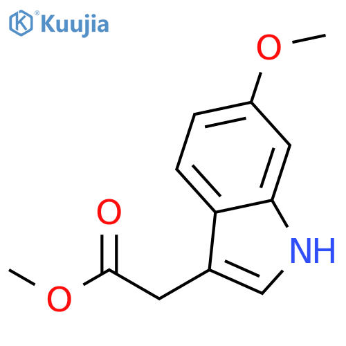 1H-Indole-3-acetic acid, 6-methoxy-, methyl ester structure